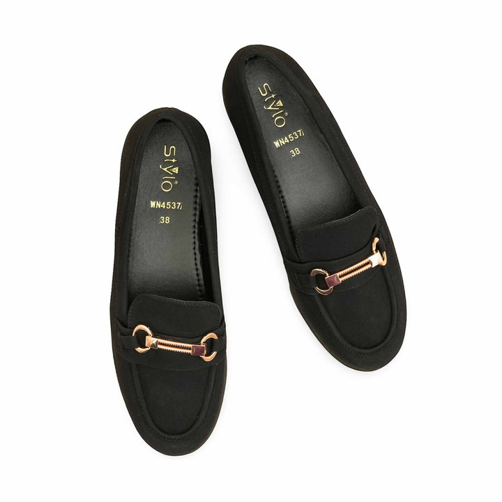 Black Women Moccasin WN4537