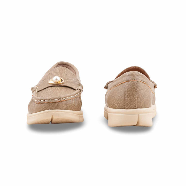 Beige Moccasin For Ladies WN4538