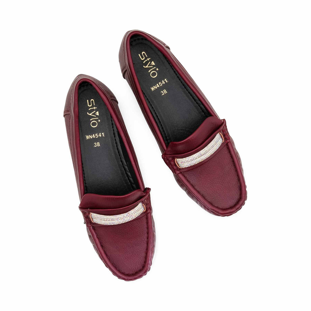 Maroon Moccasin For Women WN4541