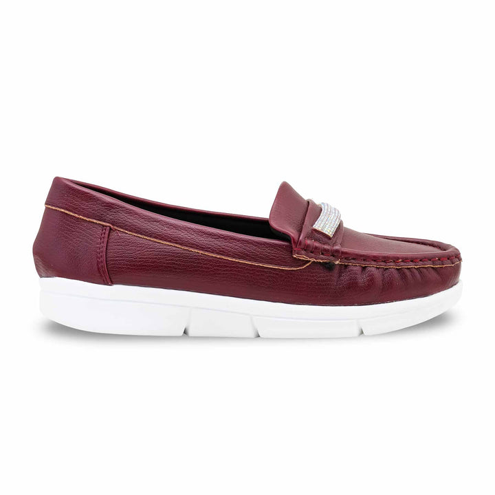 Maroon Moccasin For Women WN4541