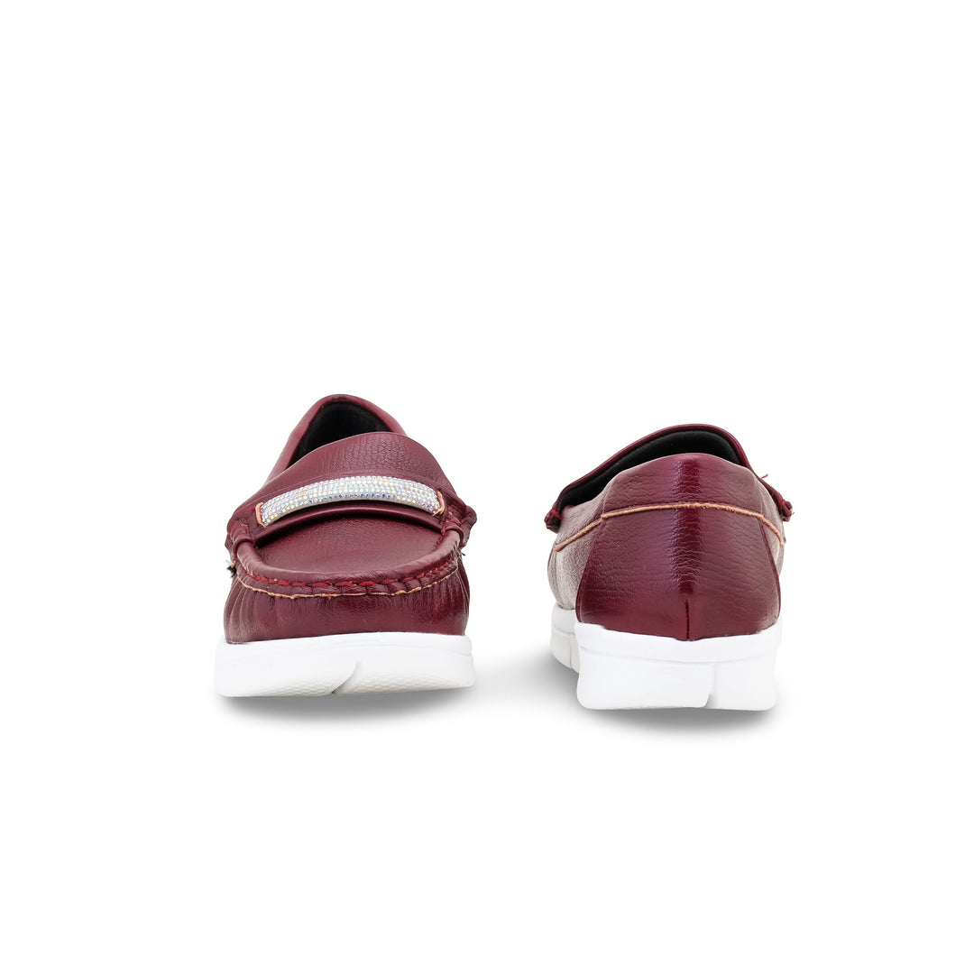 Maroon Moccasin For Women WN4541