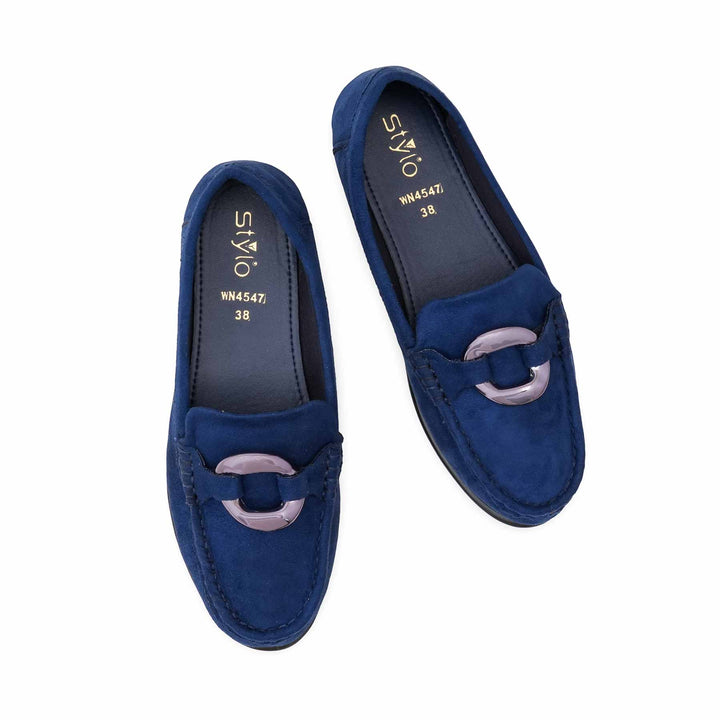 Navy Women Moccasin WN4547