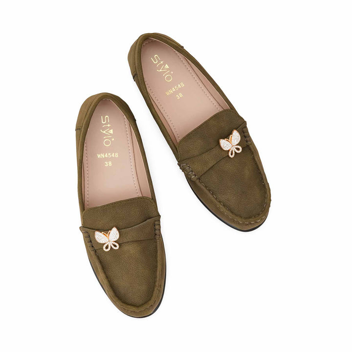 Olive Women Moccasin WN4548