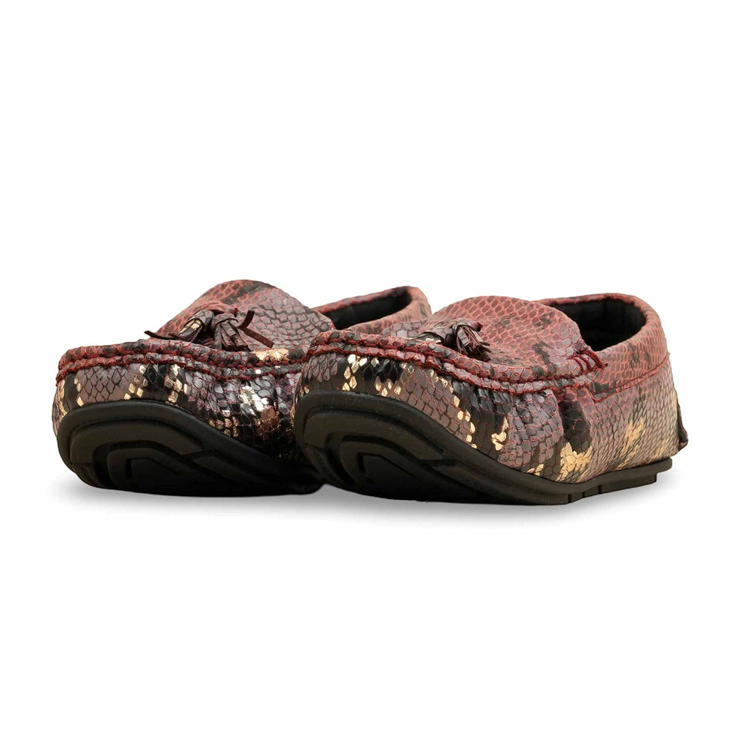 Maroon Women Moccasin WN4550