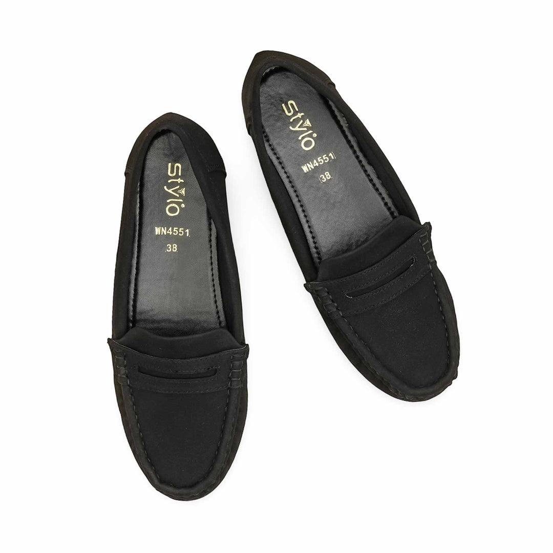 Black Women Moccasin WN4551
