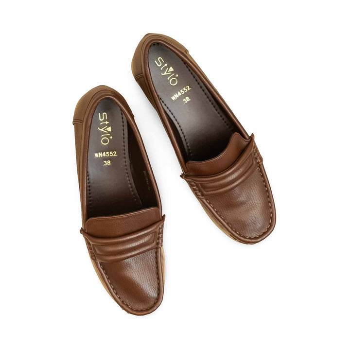 Brown Moccasin For Ladies WN4552
