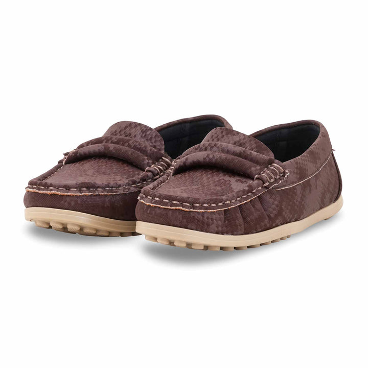 Coffee Winter Moccasin For Ladies WN4553