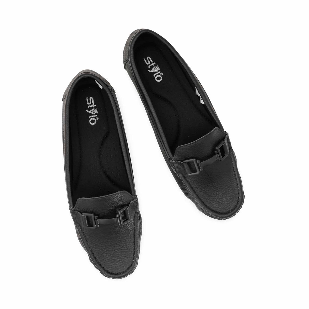 Black Women Moccasin WN4554