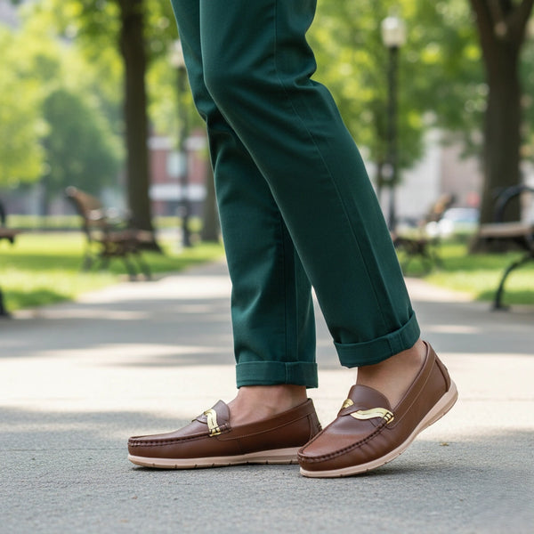 Brown Moccasin For Ladies WN4555