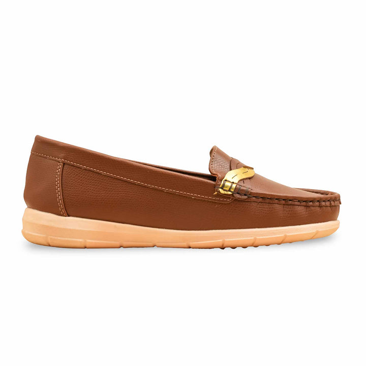 Brown Moccasin For Ladies WN4555