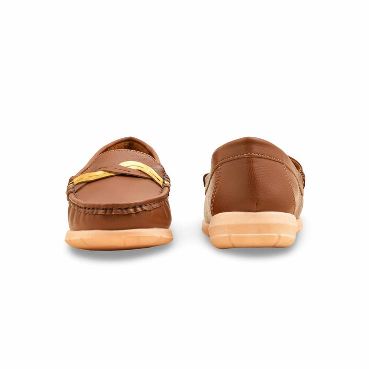 Brown Moccasin For Ladies WN4555