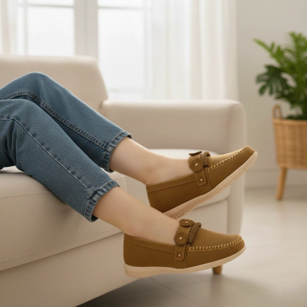 Mustard Moccasin For Ladies WN4558