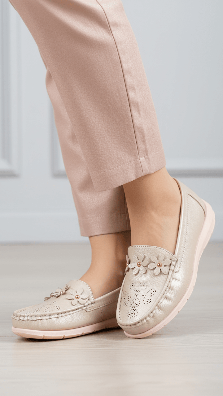 Golden Moccasin For Ladies WN4559