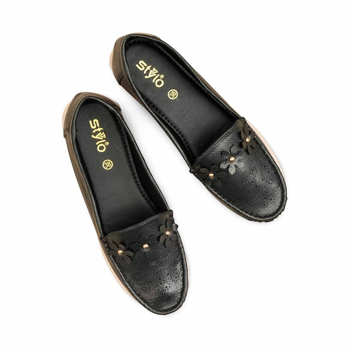 Black Moccasin For Ladies WN4559