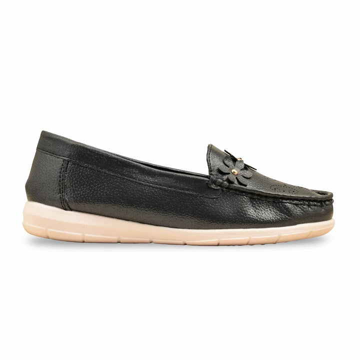 Black Moccasin For Ladies WN4559