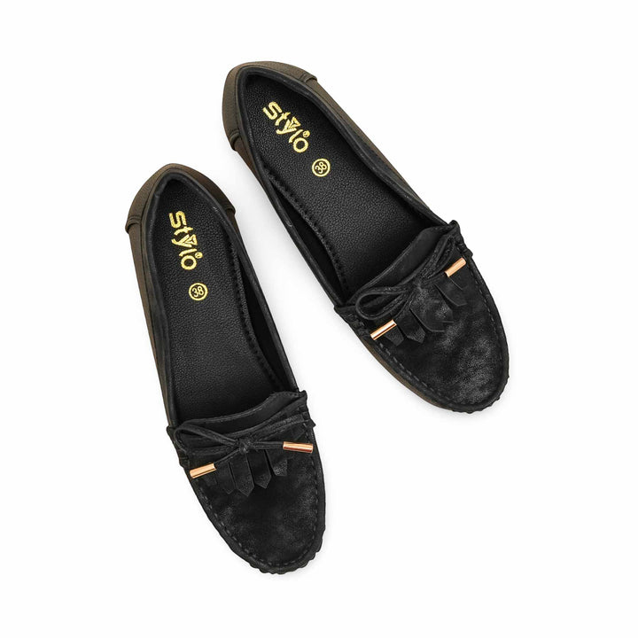 Black Women Moccasin WN4561