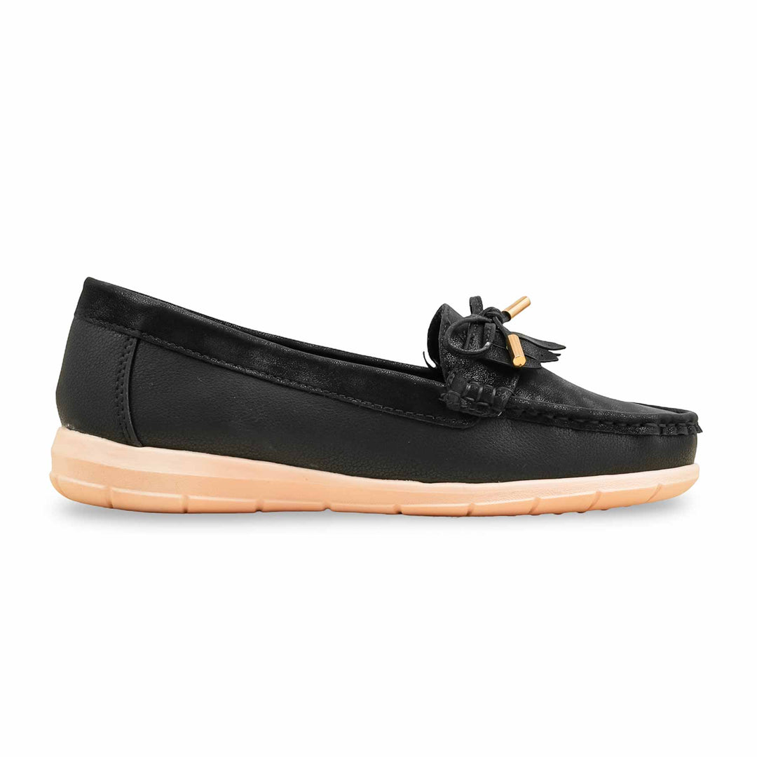 Black Women Moccasin WN4561