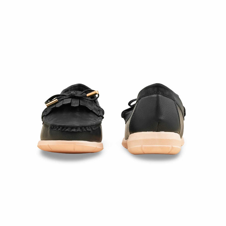 Black Women Moccasin WN4561