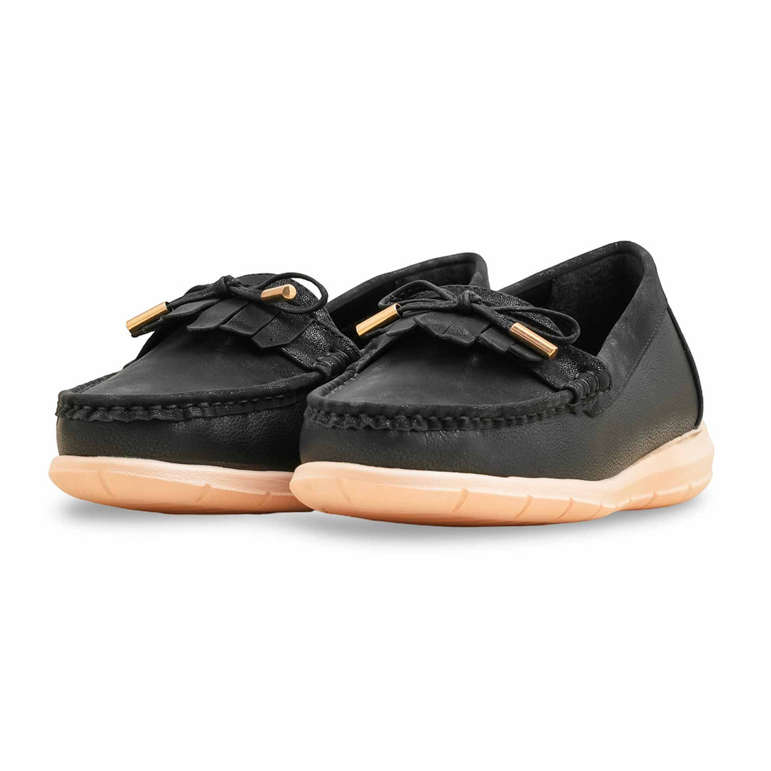 Black Women Moccasin WN4561