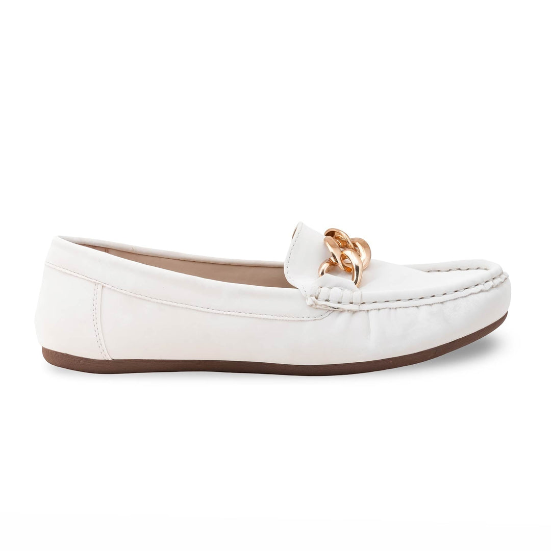 Cream Women Moccasin WN4572