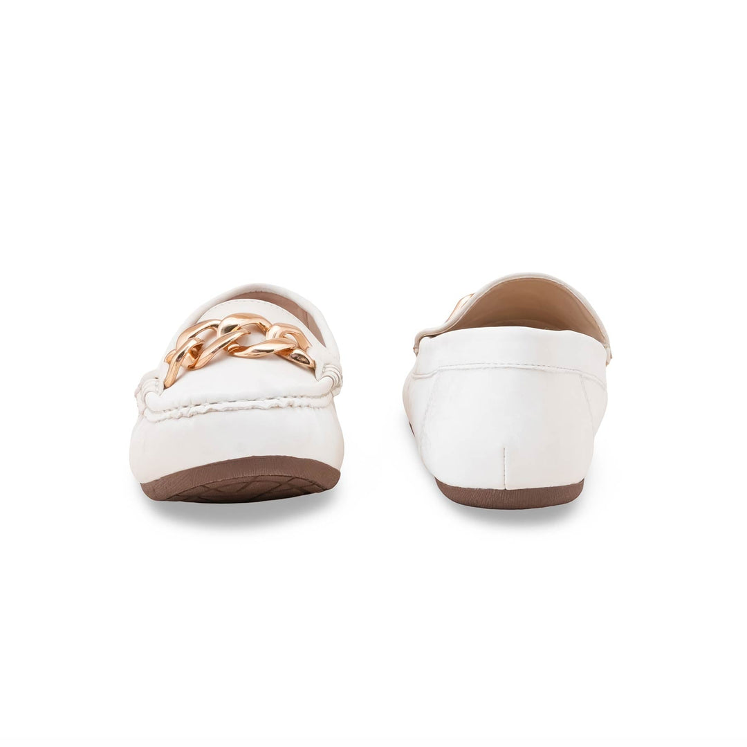 Cream Women Moccasin WN4572