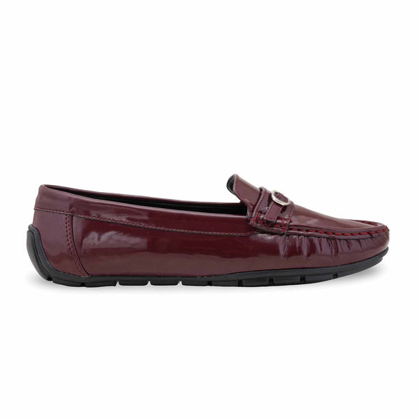 Maroon Moccasin For Women WN4576