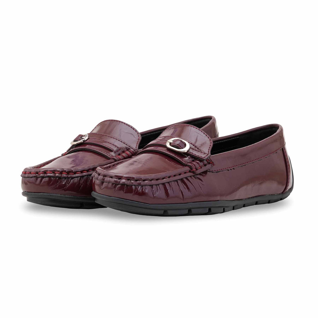 Maroon Moccasin For Women WN4576
