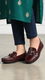 Maroon Moccasin For Women WN4576