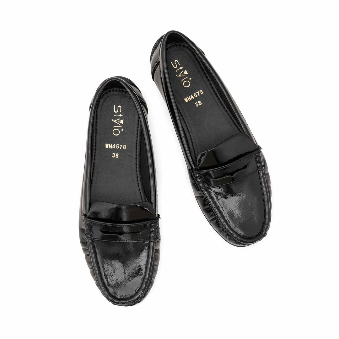 Black Moccasin For Women WN4578
