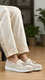 Cream Moccasin For Ladies WN4581
