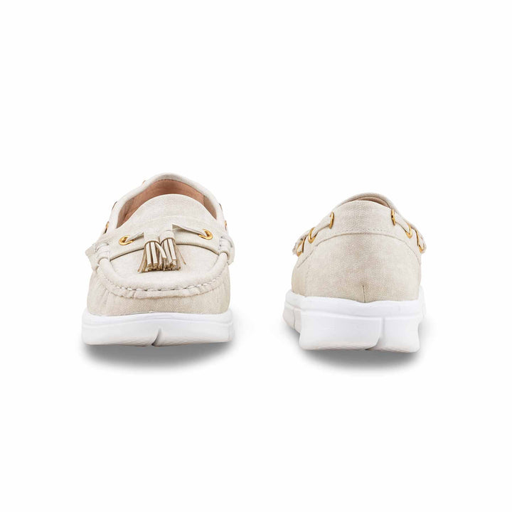 Cream Moccasin For Ladies WN4581