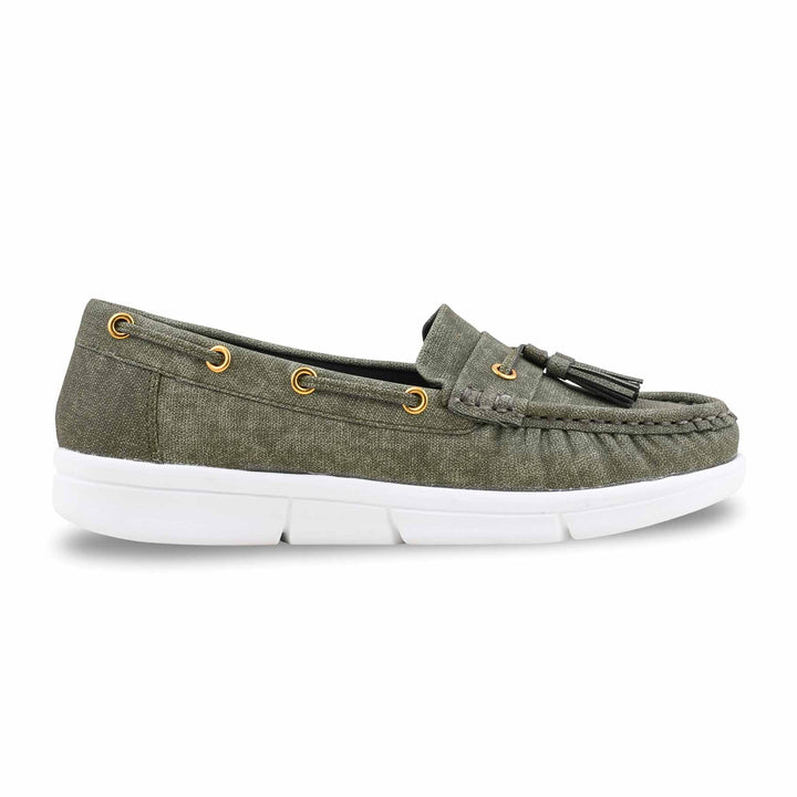 Green Moccasin For Ladies WN4581