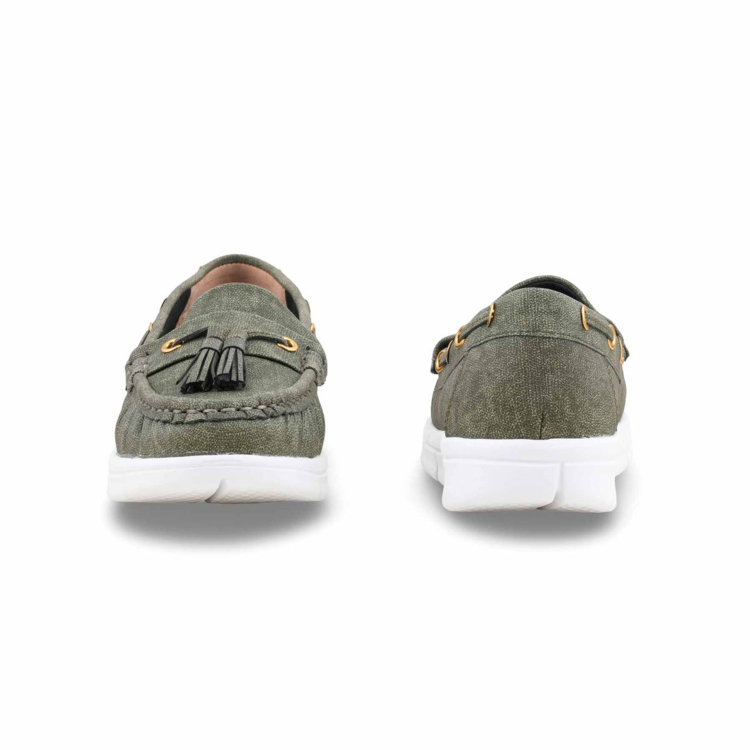 Green Moccasin For Ladies WN4581