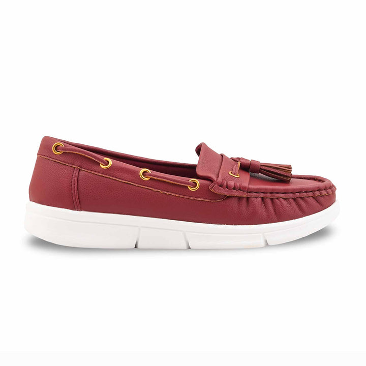Red Moccasin For Ladies WN4581