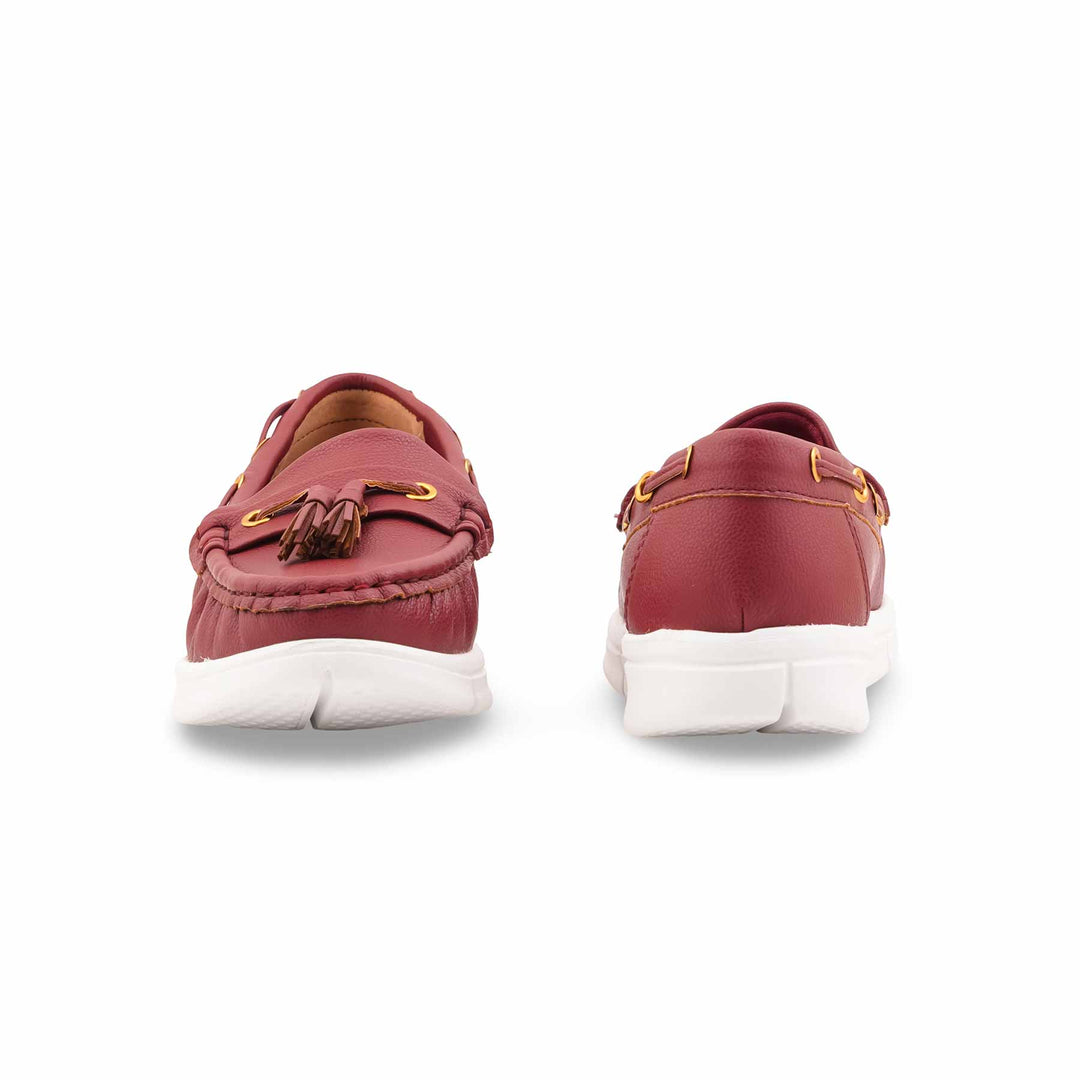Red Moccasin For Ladies WN4581