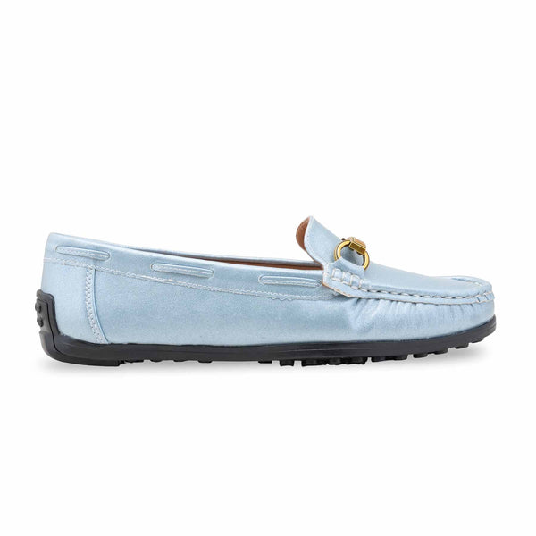 Sky Blue Moccasin For Women WN4582