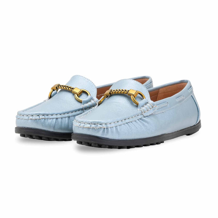 Sky Blue Moccasin For Women WN4582