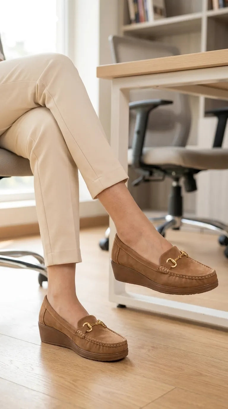 Brown Moccasin For Women WN4587