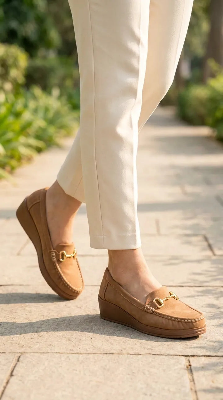 Brown Moccasin For Women WN4587