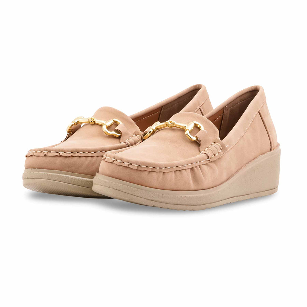 Beige Moccasin For Women WN4587