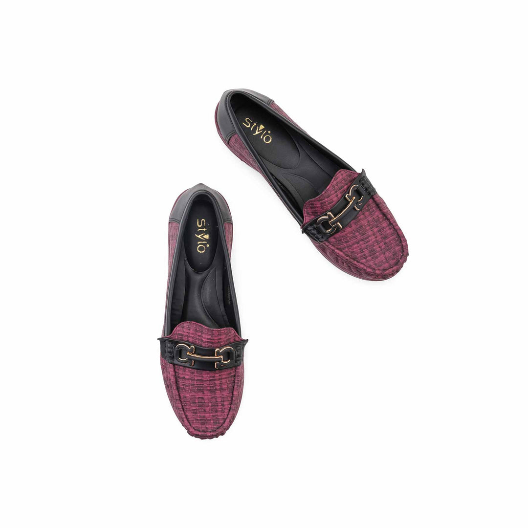 Maroon Moccasin For Ladies WN4588