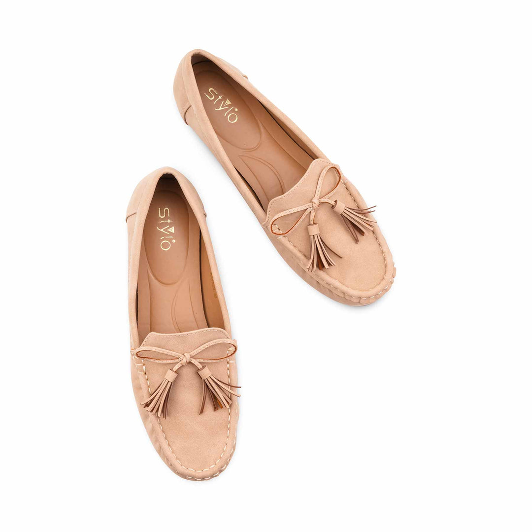 Beige Moccasin For Women WN4589