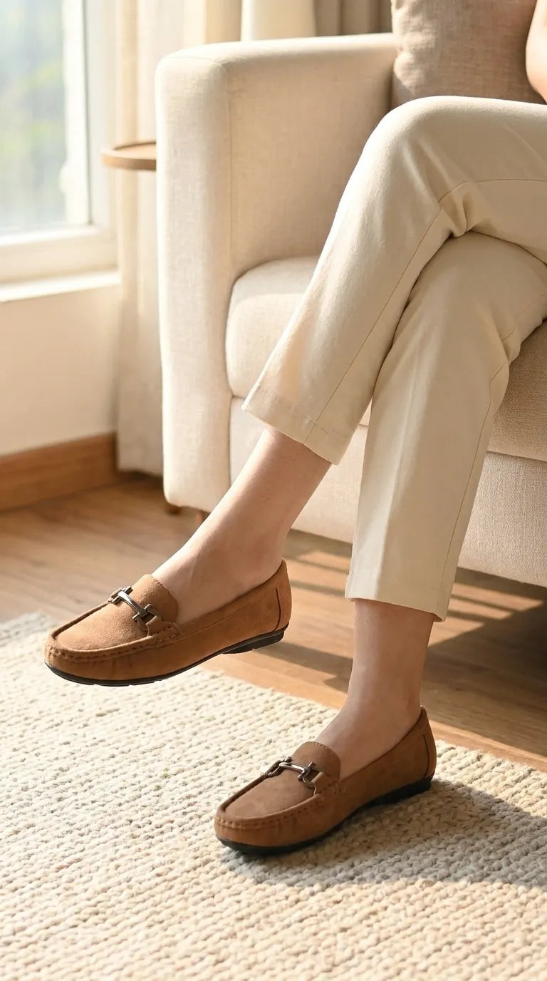Brown Moccasin For Women WN4593