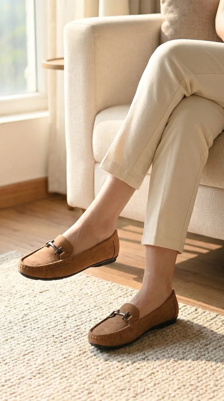 Brown Moccasin For Women WN4593