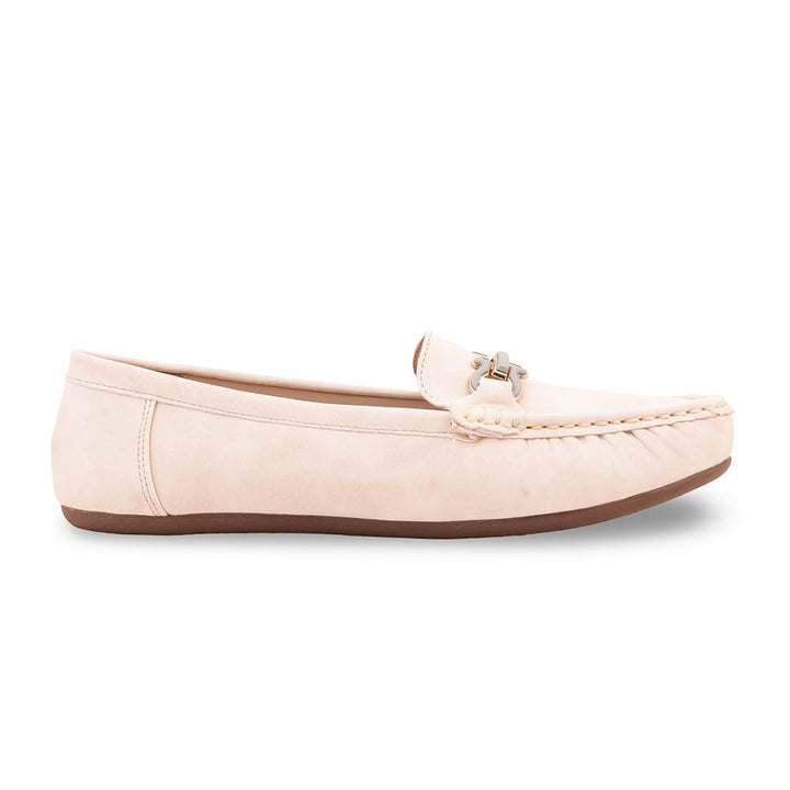 Beige Moccasin For Ladies WN4593
