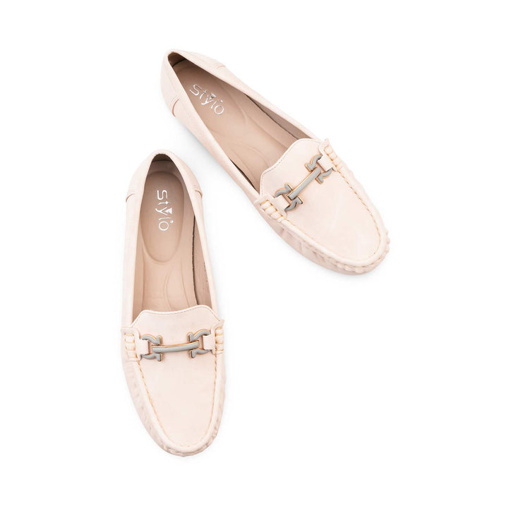 Beige Moccasin For Ladies WN4593