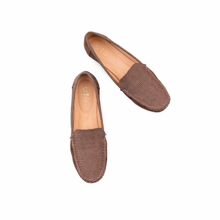 Brown Moccasin For Ladies WN4594
