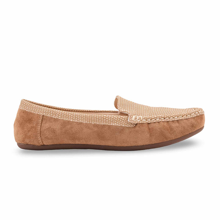 Beige Moccasin For Ladies WN4594
