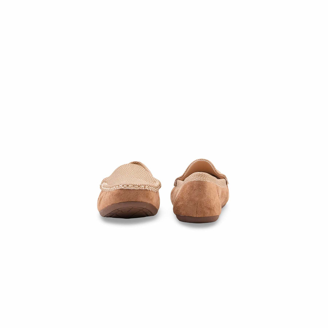 Beige Moccasin For Ladies WN4594