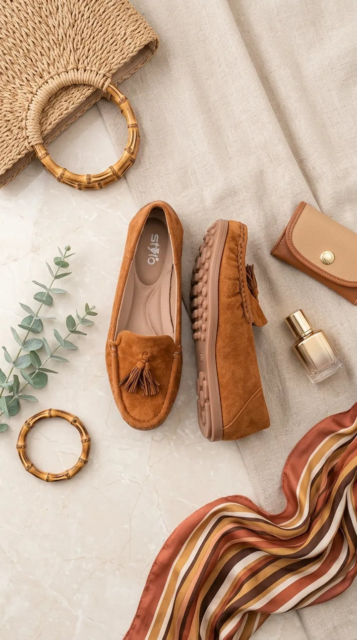 Mustard Moccasin For Ladies WN4595